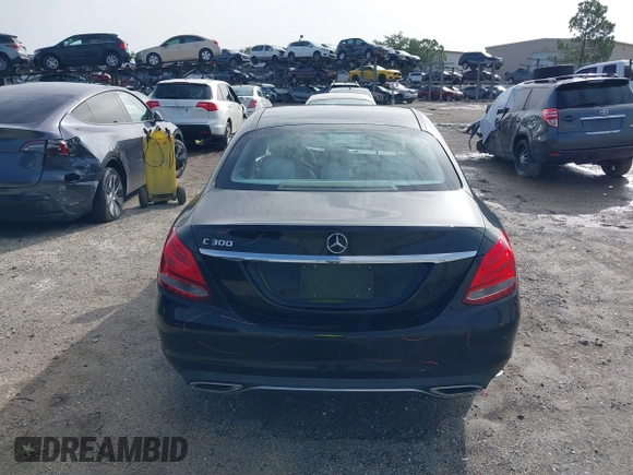 2017 Mercedes-Benz C 300 with VIN 55SWF4JB8HU218764, listed as a IAAI auction lot 42431155 with 83,673 mi miles and . Bid and sale history available at DreamBid. Image 17.