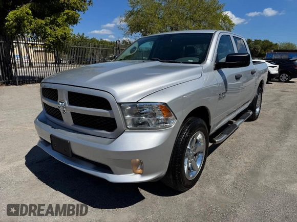 2017 Ram 1500 Tradesman with VIN 1C6RR7KG2HS732427, listed as a Copart auction lot 47823675 with 105,715 mi miles and Salvage title. Bid and sale history available at DreamBid. Image 1.