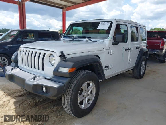 2021 Jeep Wrangler Unlimited Sport z VIN 1C4HJXDG7MW805657, wystawiony jako IAAI lot #42481446 z przebiegiem 24 299 mil mil oraz . Historia ofert i sprzedaży dostępna na DreamBid. Obrazek 17.