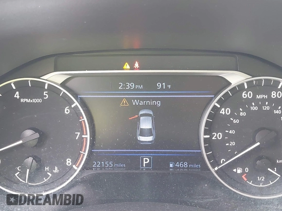 2024 Nissan Altima SV with VIN 1N4BL4DV4RN346569, listed as a IAAI auction lot 42827680 with 22,155 mi miles and . Bid and sale history available at DreamBid. Image 7.