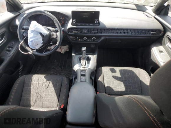 2024 Honda HR-V Sport with VIN 3CZRZ2H59RM726680, listed as a Copart auction lot 55129335 with 15,435 mi miles and Salvage title. Bid and sale history available at DreamBid. Image 8.