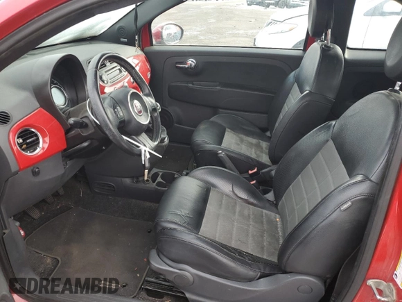 2012 FIAT 500 Sport with VIN 3C3CFFBR8CT123504, listed as a Copart auction lot 42262965 with 137,447 mi miles and Clean title. Bid and sale history available at DreamBid. Image 7.