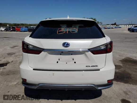 2020 Lexus RX with VIN 2T2HGMDA2LC050011, listed as a Copart auction lot 50695395 with 75,567 mi miles and Salvage Title. Bid and sale history available at carsss.com. Image 6.