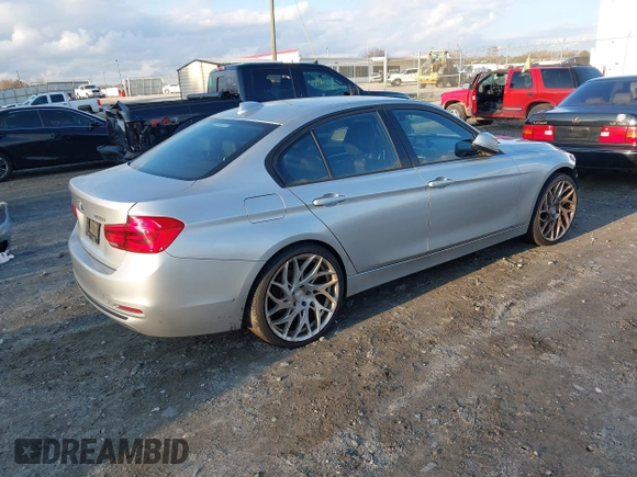 2016 BMW 3 Series 328i with VIN WBA8E9G50GNT47543, listed as a IAAI auction lot 41101803 with 150,202 mi miles. Bid and sale history available at carsss.com. Image 4.