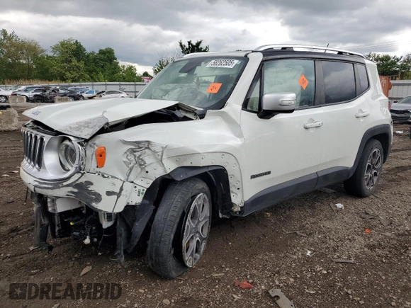 2015 Jeep Renegade Limited с VIN ZACCJADT0FPB57319, выставлен на аукционе Copart как лот 58262505 с пробегом Не указан миль и Списание • Salvage title. История ставок и продаж доступна на DreamBid. Изображение 1.
