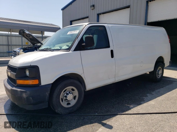 2017 Chevrolet Express Cargo Van with VIN 1GCWGBFF6H1193239, listed as a Copart auction lot 63022914 with 281,235 mi miles and Salvage Title. Bid and sale history available at carsss.com. Image 1.