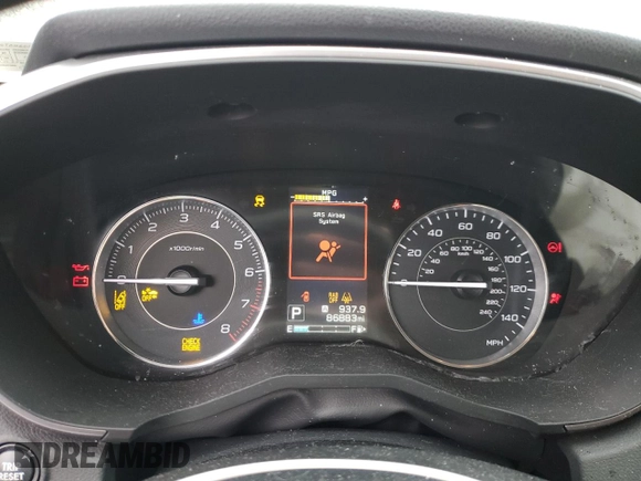 2017 Subaru Impreza Limited with VIN 4S3GTAU60H3727739, listed as a Copart auction lot 39314843 with 86,883 mi miles. Bid and sale history available at carsss.com. Image 9.