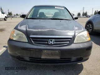 2001 Honda Civic DX with VIN 2HGES16261H588886, listed as a Copart auction lot 53163734 with 193,104 mi miles and Salvage Title. Bid and sale history available at carsss.com. Image 5.
