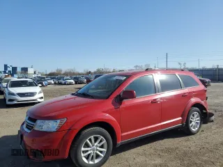 2014 Dodge Journey SXT z VIN 3C4PDCBG9ET227034, wystawiony jako Copart lot #52062835 z przebiegiem 164 137 mil mil oraz Szkoda całkowita • Salvage title. Historia ofert i sprzedaży dostępna na DreamBid. Obrazek 1.