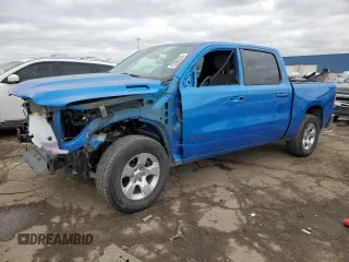 2021 Ram 1500 Big Horn with VIN 1C6RRFFG3MN645360, listed as a Copart auction lot 43363235 with 47,099 mi miles and Clean title. Bid and sale history available at DreamBid. Image 1.