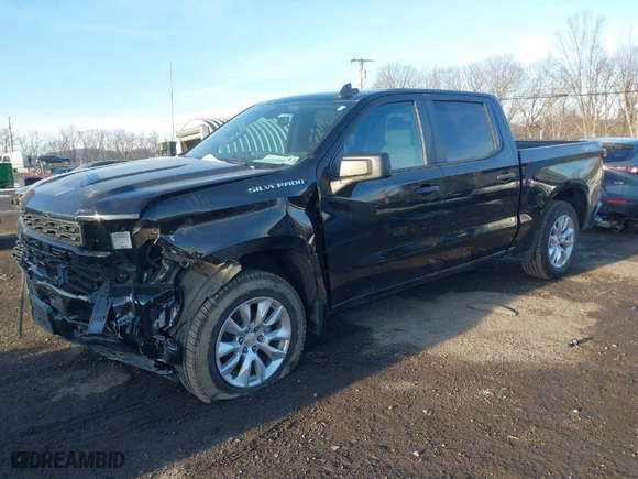 2020 Chevrolet Silverado 1500 Custom with VIN 3GCPYBEK9LG380470, listed as a IAAI auction lot 41152055 with 60,369 mi miles. Bid and sale history available at carsss.com. Image 2.