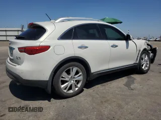 2014 Infiniti QX70 с VIN JN8CS1MU8EM451823, выставлен на аукционе Copart как лот 61134355 с пробегом 90 903 миль миль и Списание • Salvage title. История ставок и продаж доступна на DreamBid. Изображение 3.