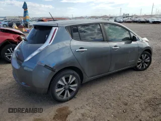 2016 Nissan LEAF S with VIN 1N4BZ0CP4GC312912, listed as a Copart auction lot 52152793 with 86,383 mi miles. Bid and sale history available at carsss.com. Image 3.