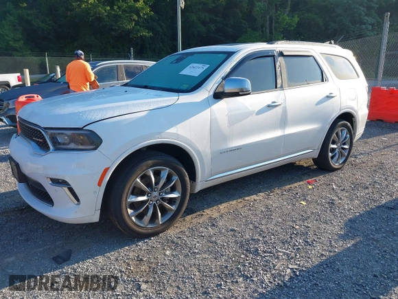 2021 Dodge Durango Citadel with VIN 1C4RDJEG7MC853118, listed as a IAAI auction lot 42622475 with 49,386 mi miles and . Bid and sale history available at DreamBid. Image 18.