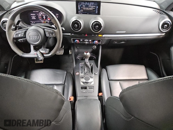 2019 Audi RS 3 with VIN WUABWGFF8KA905081, listed as a Copart auction lot 54592515 with 74,616 mi miles and Salvage title. Bid and sale history available at DreamBid. Image 8.