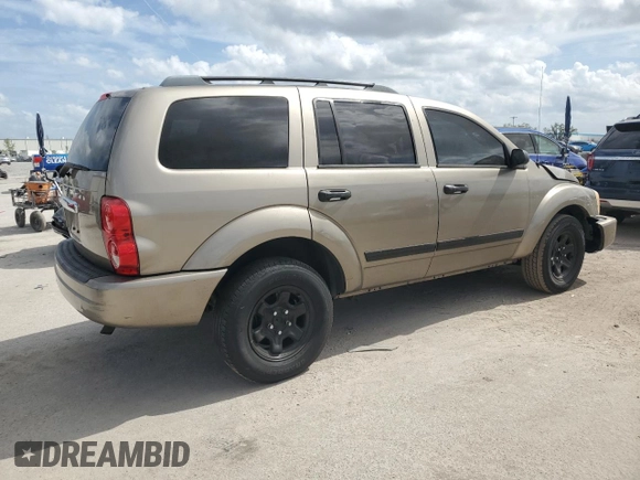 2005 Dodge Durango SLT with VIN 1D4HD48N85F562640, listed as a Copart auction lot 47258845 with 250,233 mi miles and Salvage title. Bid and sale history available at DreamBid. Image 3.