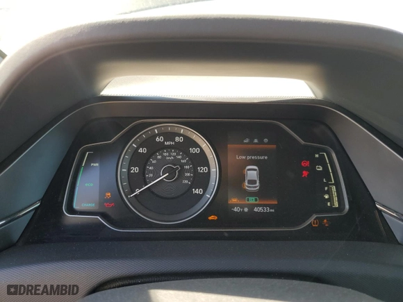 2020 Hyundai Ioniq Hybrid Blue with VIN KMHC65LC4LU230826, listed as a Copart auction lot 49231135 with 40,533 mi miles and Non Repairable. Bid and sale history available at carsss.com. Image 9.