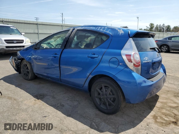 2014 Toyota Prius One with VIN JTDKDTB32E1083034, listed as a Copart auction lot 53872325 with 119,537 mi miles and Salvage Title. Bid and sale history available at DreamBid. Image 2.