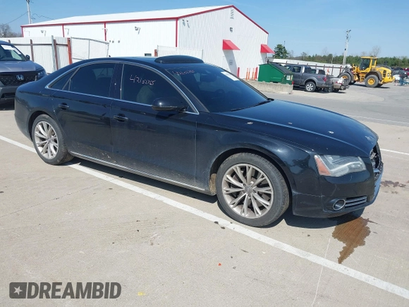 2011 Audi A8 with VIN WAUAVAFD5BN022388, listed as a IAAI auction lot 42102765 with 141,865 mi miles and . Bid and sale history available at DreamBid. Image 1.