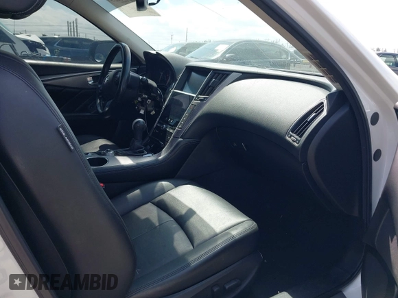 2014 Infiniti Q50 with VIN JN1BV7AP2EM671929, listed as a IAAI auction lot 41794659 with 77,930 mi miles. Bid and sale history available at carsss.com. Image 5.