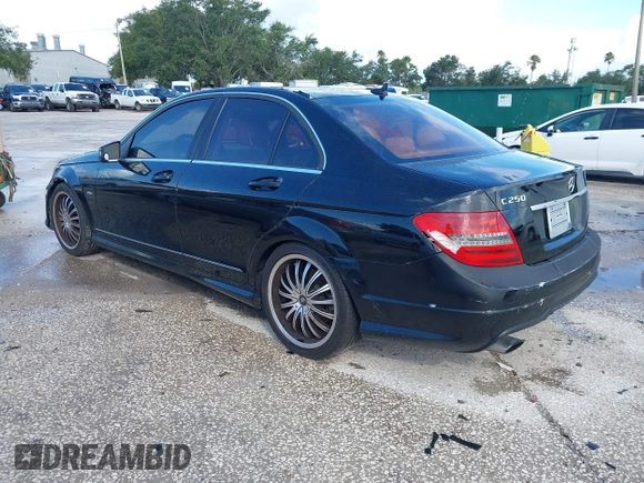 2012 Mercedes-Benz C 250 Sport with VIN WDDGF4HB7CR195451, listed as a IAAI auction lot 42675323 with 159,457 mi miles and . Bid and sale history available at DreamBid. Image 3.