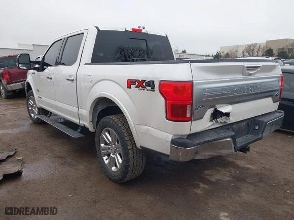 2018 Ford F-150 XL with VIN 1FTFW1E14JFE67744, listed as a IAAI auction lot 41525025 with 107,606 mi miles. Bid and sale history available at carsss.com. Image 3.