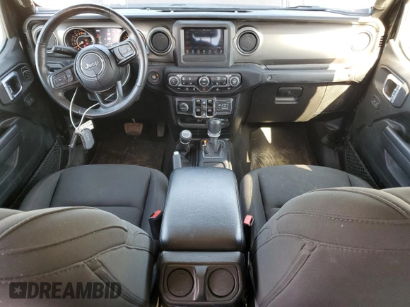 2021 Jeep Gladiator Willys with VIN 1C6HJTAG8ML563161, listed as a Copart auction lot 52734195 with 48,521 mi miles and Salvage title. Bid and sale history available at DreamBid. Image 8.