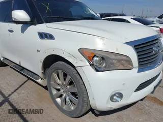 2014 Infiniti QX80 with VIN JN8AZ2NE8E9068192, listed as a IAAI auction lot 41882512 with 194,937 mi miles. Bid and sale history available at carsss.com. Image 6.