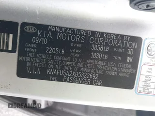 2011 Kia Forte EX z VIN KNAFU5A2XB5322692, wystawiony jako IAAI lot #42185939 z przebiegiem 180 432 mil mil oraz . Historia ofert i sprzedaży dostępna na DreamBid. Obrazek 9.