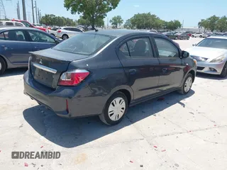 2024 Mitsubishi Mirage ES z VIN ML32FUFJ7RHF11224, wystawiony jako IAAI lot #42165793 z przebiegiem 6726 mil mil oraz . Historia ofert i sprzedaży dostępna na DreamBid. Obrazek 4.