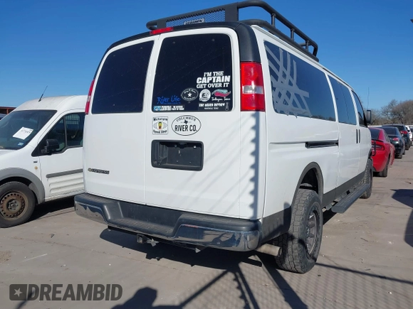 2019 Chevrolet Express Passenger LT with VIN 1GAZGPFG8K1253265, listed as a IAAI auction lot 41749111 with 65,070 mi miles and . Bid and sale history available at DreamBid. Image 4.