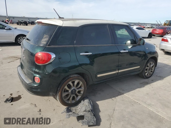 2014 FIAT 500L Lounge with VIN ZFBCFACH0EZ023268, listed as a Copart auction lot 84641784 with 0 mi miles and Clean Title. Bid and sale history available at carsss.com. Image 3.