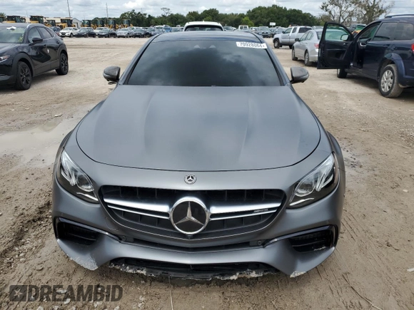 2018 Mercedes-Benz E-Class AMG E 63 S with VIN WDDZF8KB8JA369628, listed as a Copart auction lot 70928084 with 76,874 mi miles and Non Repairable. Bid and sale history available at carsss.com. Image 5.