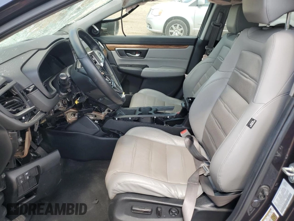 2018 Honda CR-V EX-L z VIN 5J6RW2H84JL031029, wystawiony jako Copart lot #55761595 z przebiegiem Nie podano mil oraz Szkoda całkowita • Salvage title. Historia ofert i sprzedaży dostępna na DreamBid. Obrazek 7.