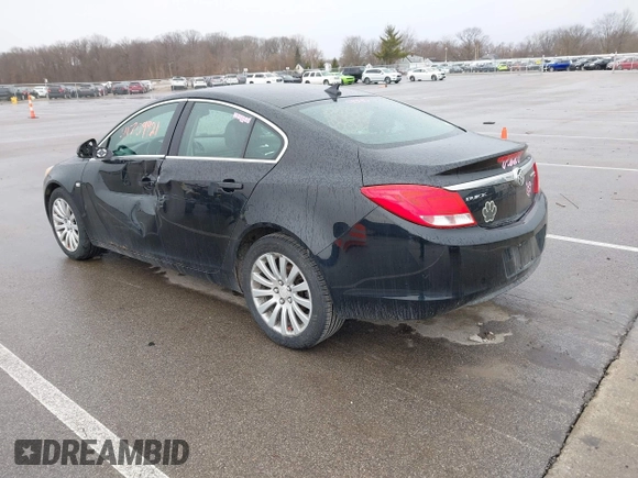 2011 Buick Regal CXL RL2 with VIN 2G4GP5EC8B9178219, listed as a IAAI auction lot 41709921 with 185,797 mi miles. Bid and sale history available at carsss.com. Image 3.