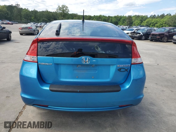 2011 Honda Insight EX with VIN JHMZE2H73BS005723, listed as a Copart auction lot 55420735 with 155,674 mi miles and Salvage title. Bid and sale history available at DreamBid. Image 6.