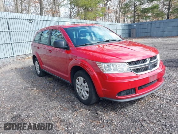 2013 Dodge Journey SE with VIN 3C4PDCABXDT721228, listed as a IAAI auction lot 41662172 with 311,815 mi miles. Bid and sale history available at carsss.com. Image 1.