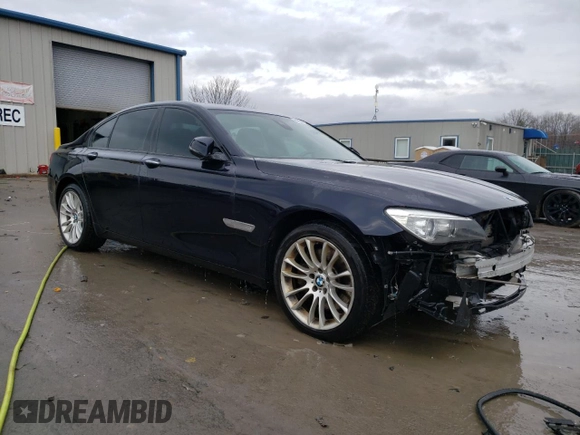 2014 BMW 7 Series 750i xDrive with VIN WBAYB6C57ED224998, listed as a Copart auction lot 81931474 with 0 mi miles and Salvage Title. Bid and sale history available at carsss.com. Image 4.