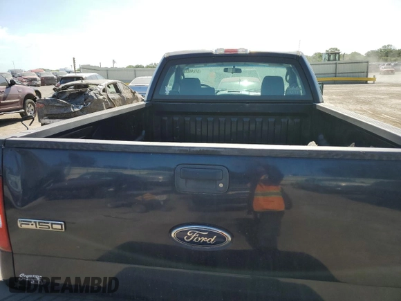 2005 Ford F-150 XL with VIN 1FTRF12W85NB33192, listed as a Copart auction lot 57240225 with 104,331 mi miles and Salvage title. Bid and sale history available at DreamBid. Image 10.