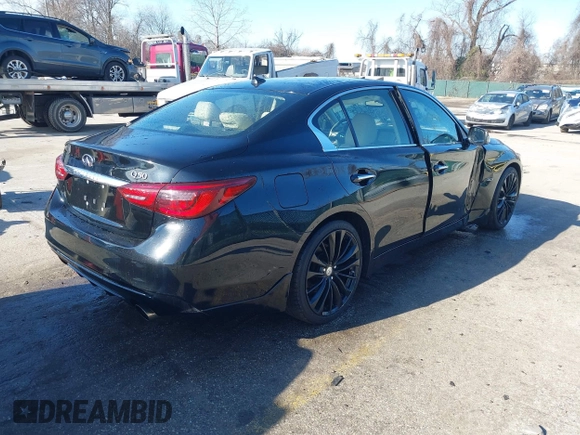 2018 Infiniti Q50 3.0t LUXE with VIN JN1EV7AP0JM351287, listed as a IAAI auction lot 41533708 with 82,549 mi miles. Bid and sale history available at carsss.com. Image 4.