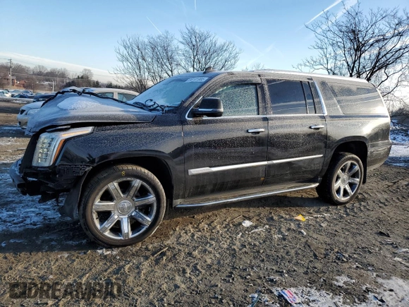 2017 Cadillac Escalade ESV Luxury z VIN 1GYS4HKJ0HR128578, wystawiony jako Copart lot #88101985 z przebiegiem 49 580 mil mil oraz Szkoda całkowita • Salvage title. Historia ofert i sprzedaży dostępna na DreamBid. Obrazek 1.