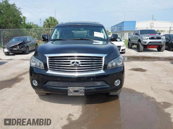 2014 Infiniti QX80 with VIN JN8AZ2NF0E9552320, listed as a IAAI auction lot 42339352 with 160,583 mi miles and . Bid and sale history available at DreamBid. Image 6.