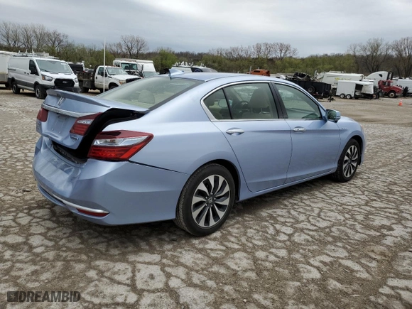 2017 Honda Accord Hybrid EX-L with VIN JHMCR6F58HC001012, listed as a Copart auction lot 50310335 with 89,415 mi miles and Salvage Title. Bid and sale history available at carsss.com. Image 3.