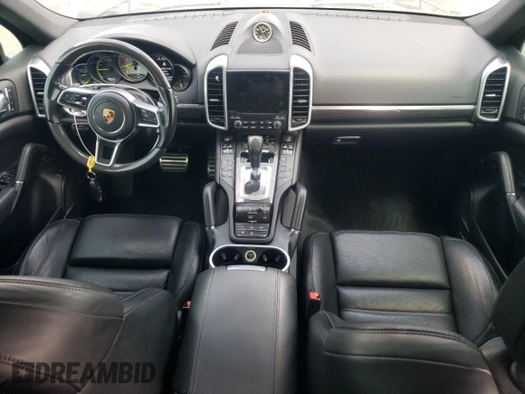 2017 Porsche Cayenne S E-Hybrid with VIN WP1AE2A23HLA71302, listed as a Copart auction lot 54586635 with 102,228 mi miles and Salvage title. Bid and sale history available at DreamBid. Image 8.