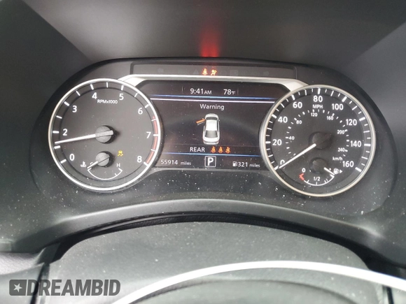 2021 Nissan Sentra SV z VIN 3N1AB8CVXMY204467, wystawiony jako Copart lot #55492555 z przebiegiem 55 914 mil mil oraz Szkoda całkowita • Salvage title. Historia ofert i sprzedaży dostępna na DreamBid. Obrazek 9.