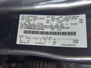 2019 Ford Ranger XL with VIN 1FTER4EH3KLA87640, listed as a IAAI auction lot 42058473 with 46,008 mi miles and . Bid and sale history available at DreamBid. Image 9.