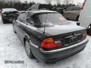 2001 BMW 3 Series 325Ci with VIN WBABS33471JY58108, listed as a IAAI auction lot 35767387 with 0 mi miles. Bid and sale history available at carsss.com. Image 3.