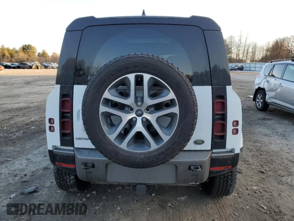 2023 Land Rover Defender X-Dynamic SE with VIN SALE2EEU8P2212323, listed as a Copart auction lot 88882675 with 15,286 mi miles and Salvage Title. Bid and sale history available at DreamBid. Image 6.