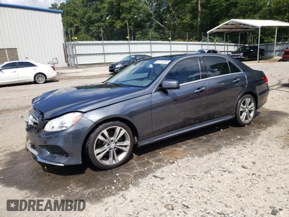 2014 Mercedes-Benz E 350 Sport with VIN WDDHF5KB7EB038257, listed as a Copart auction lot 61251595 with 110,814 mi miles and Salvage title. Bid and sale history available at DreamBid. Image 1.