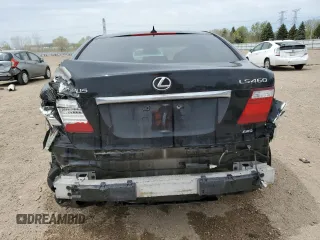2009 Lexus LS 460 with VIN JTHCL46F195002703, listed as a Copart auction lot 54679515 with 222,391 mi miles and Salvage title. Bid and sale history available at DreamBid. Image 6.